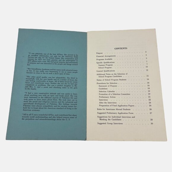 Americans Abroad Programs 1962-1963 Handbook & 1963-1964 Roster of Students - Picture 3 of 8